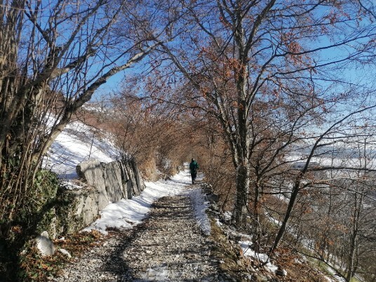 Neve sentiero Tommasi Grola