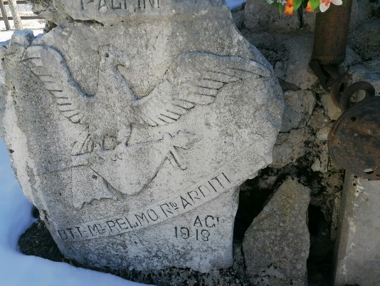 targa ai caduti cimitero militare ex San Valentino