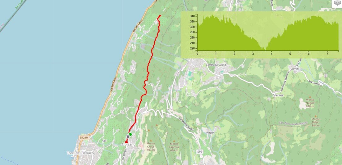 Mappa  Albisano Crero Segnavia 40 CAI