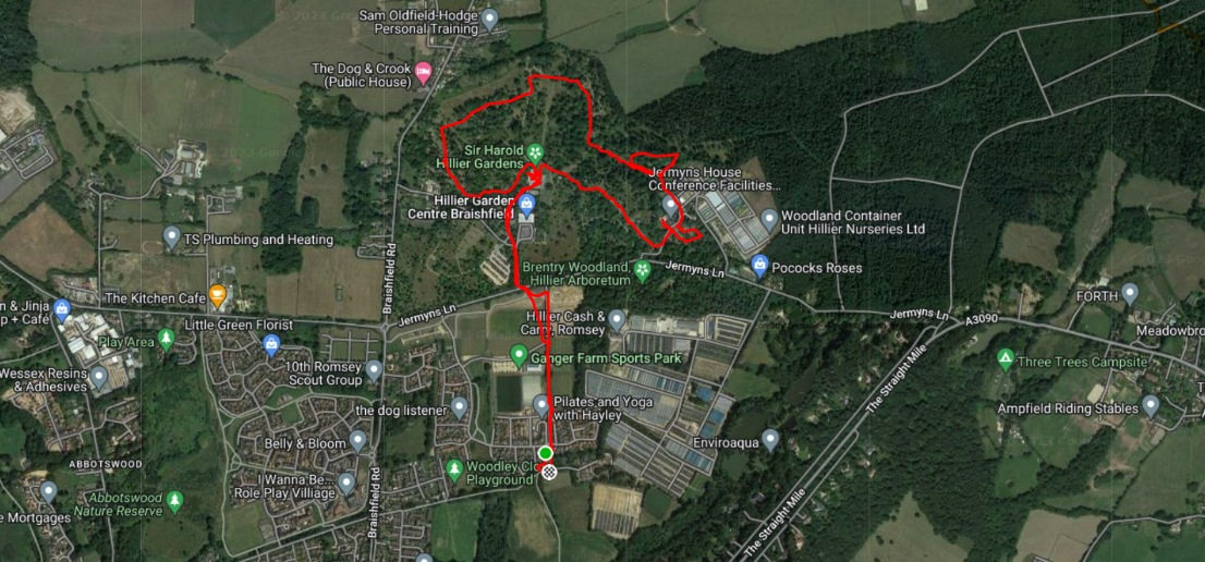 Mappa Hillier Gardens walk Mappa Hillier Gardens walk