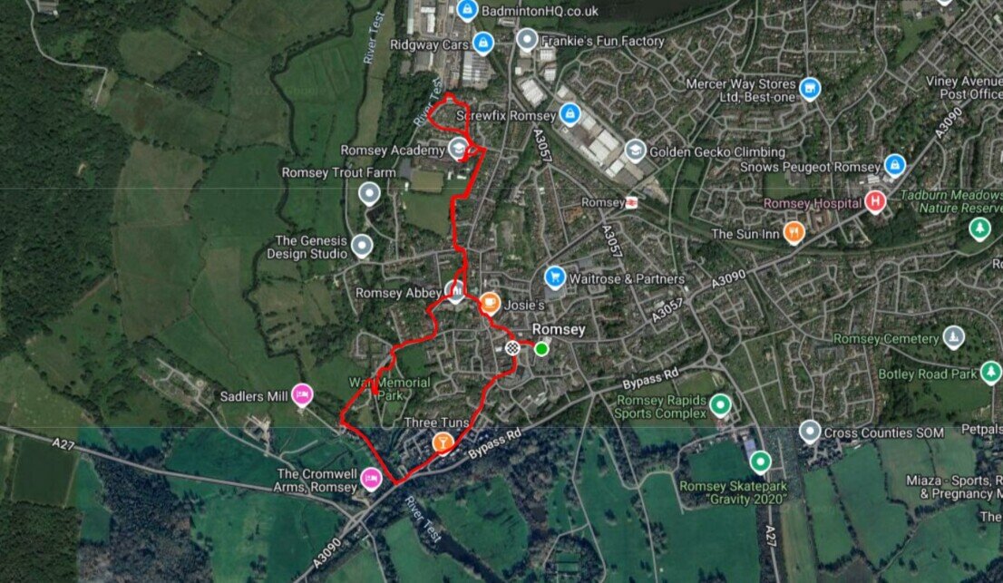 Mappa Romsey walk test 11 9 24